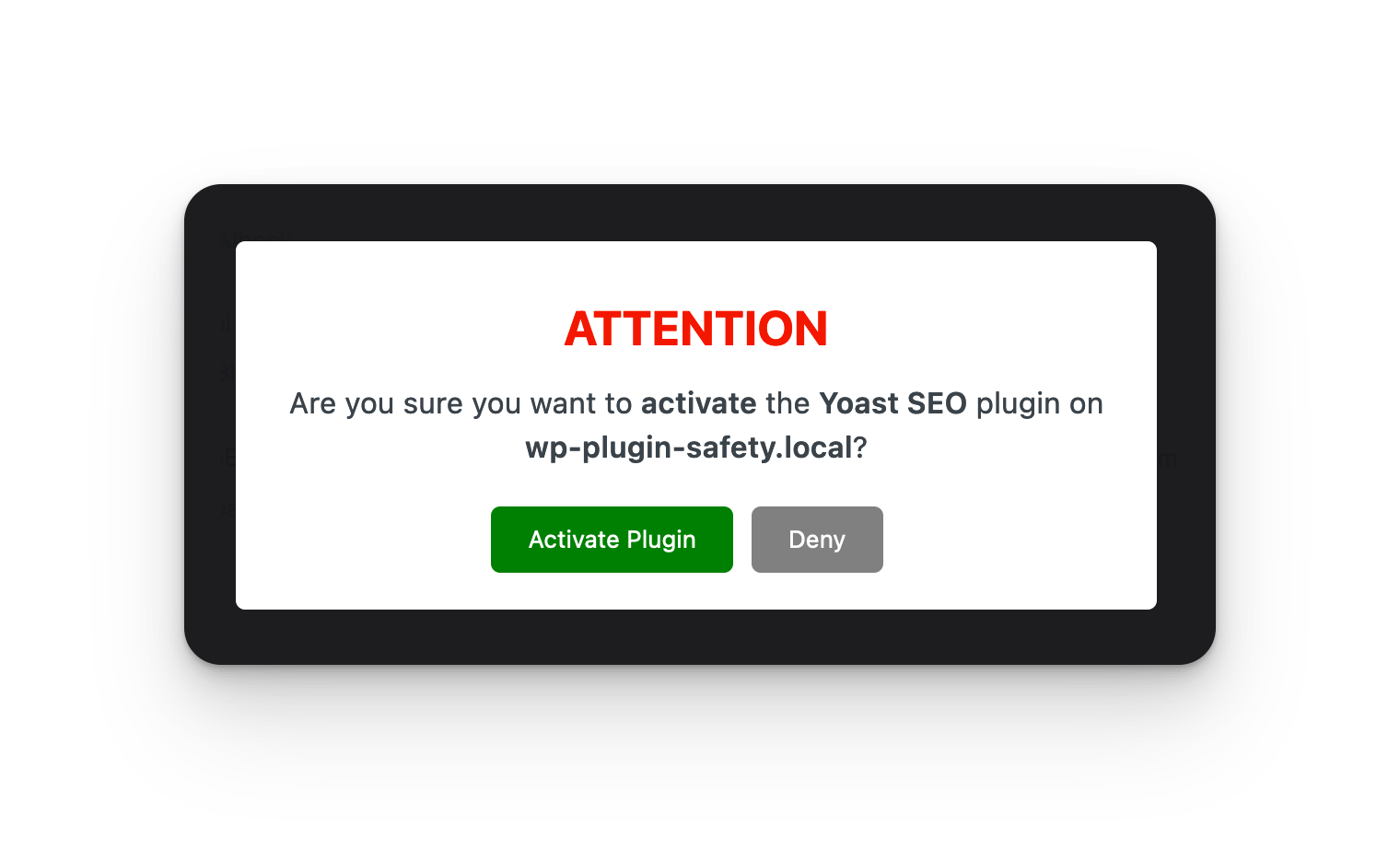 Plugin Action Log