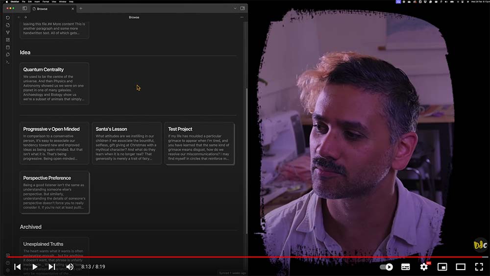 Screenshot of devdiary video