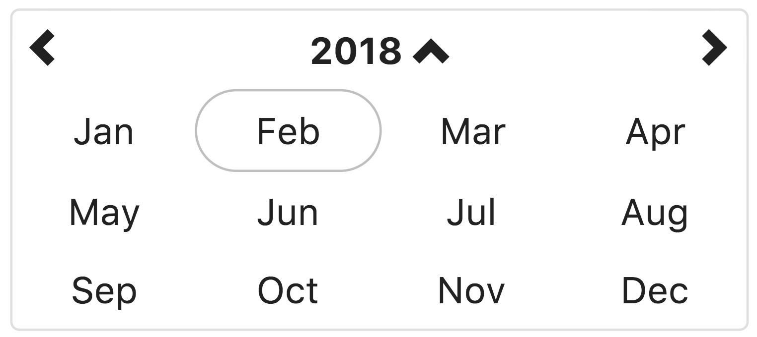 Datetimepicker month view