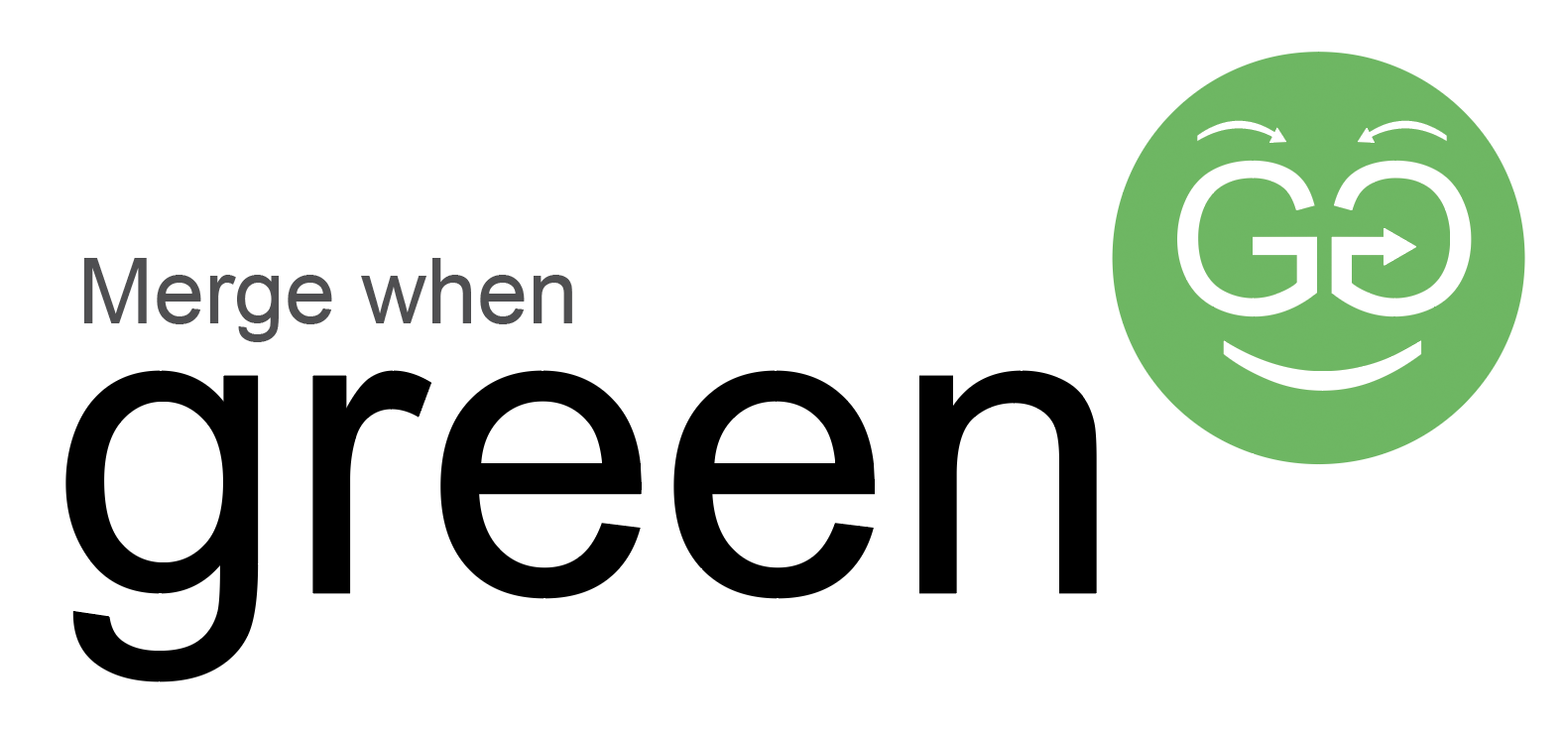 Merge when green logo