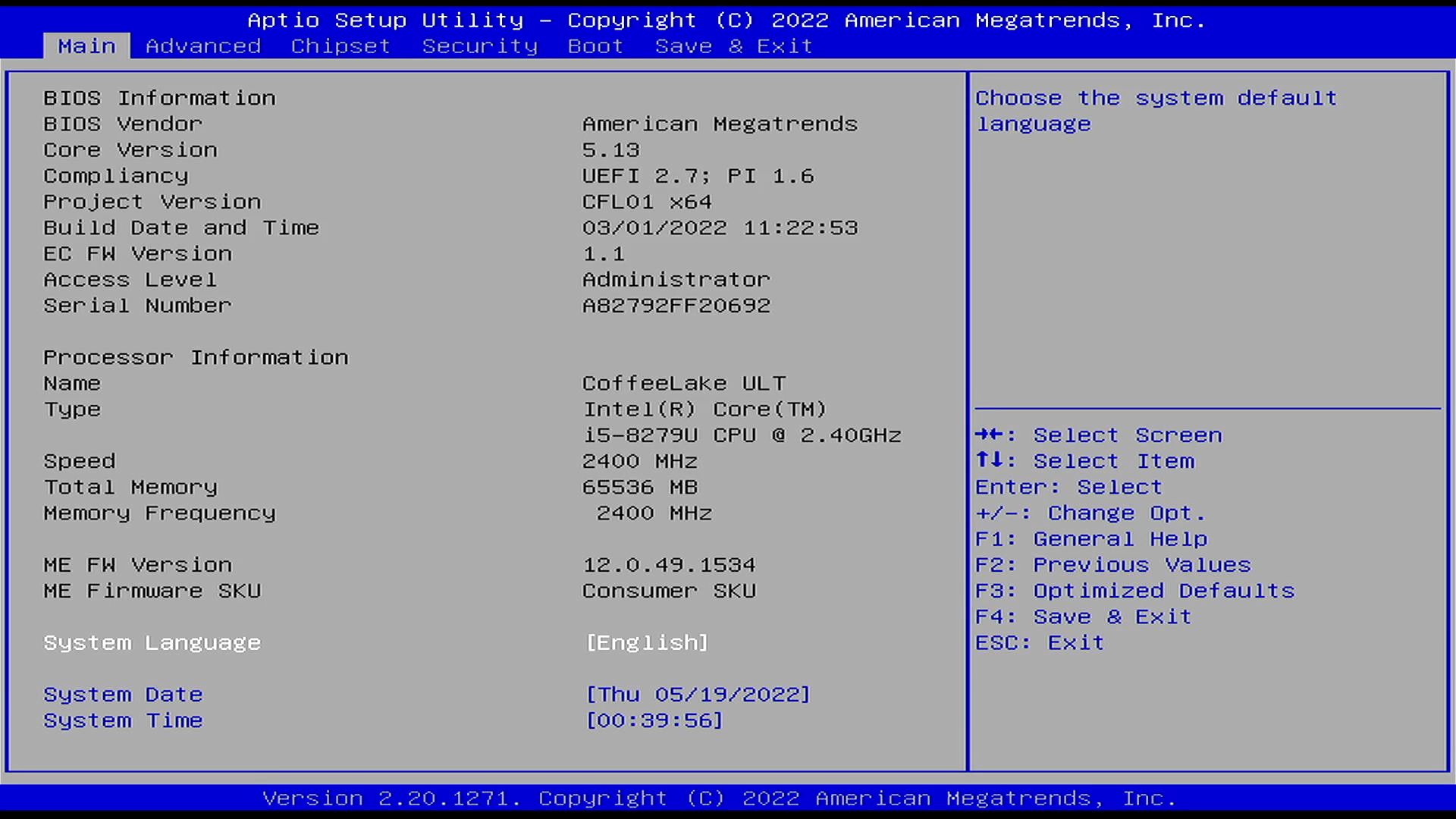 Beelink SEi8 BIOS Setup-0002