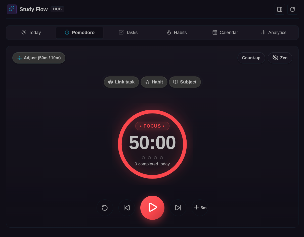Study Flow Assistant Hub
