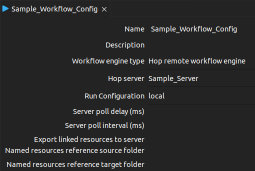 Remote workflow config