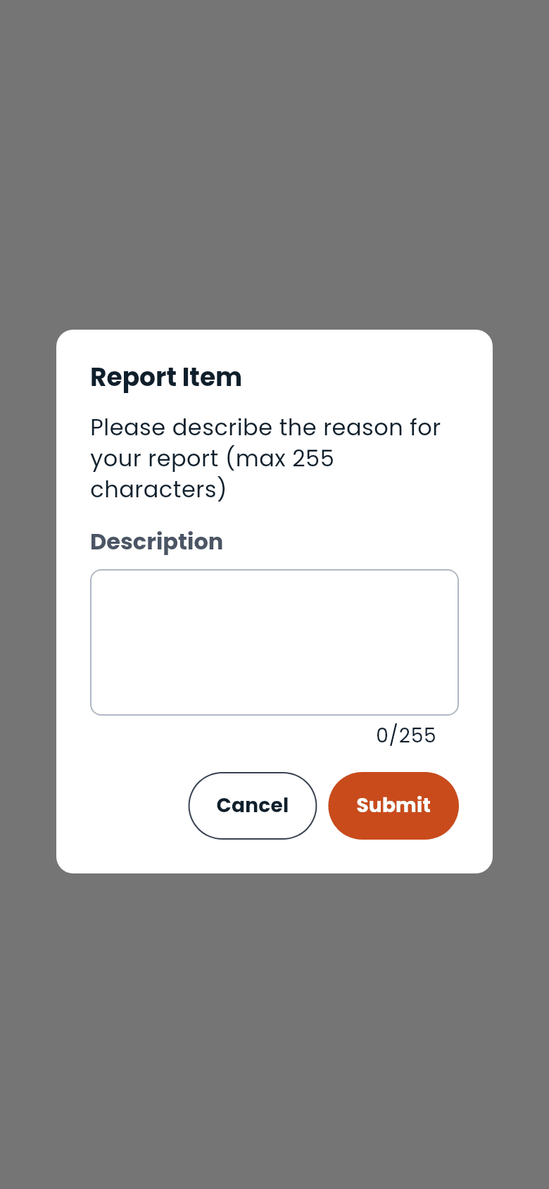 Report dialog