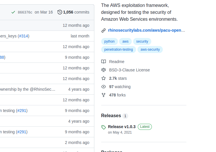 Insert Figure 3: Pacu Commits and Release History