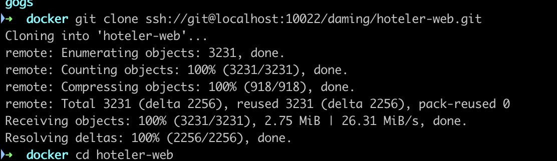 gogs的hoteler-web仓库