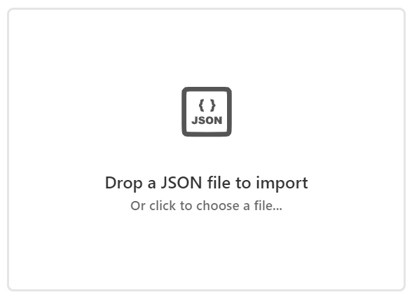 JSON Import Block