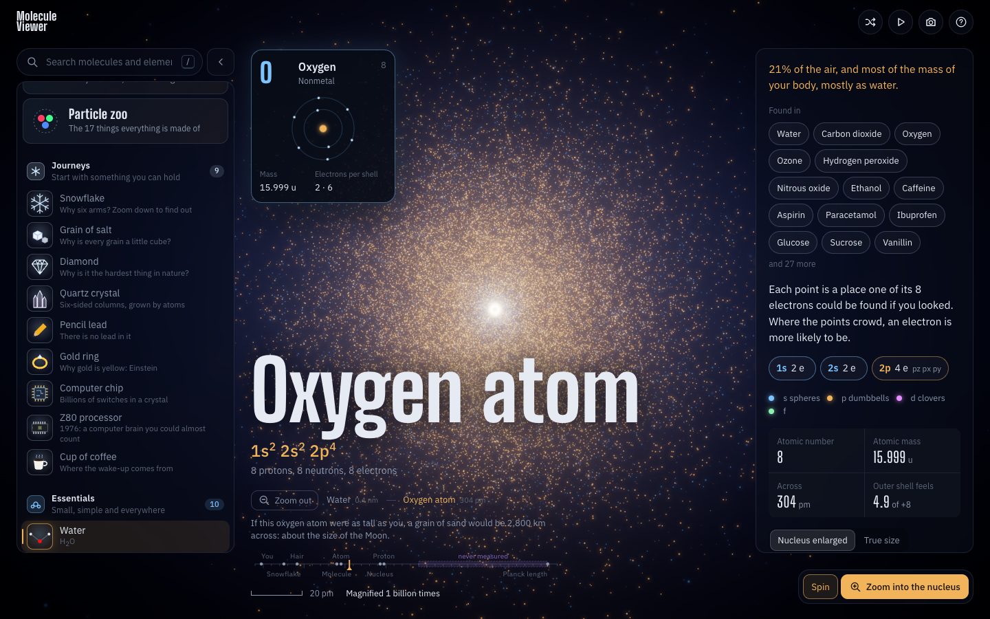 Oxygen atom