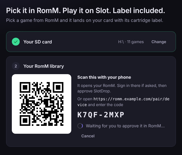 Signing in with your phone: a QR code to scan, and a code to type instead