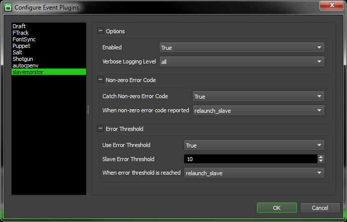 slavemonitor Config Dialog