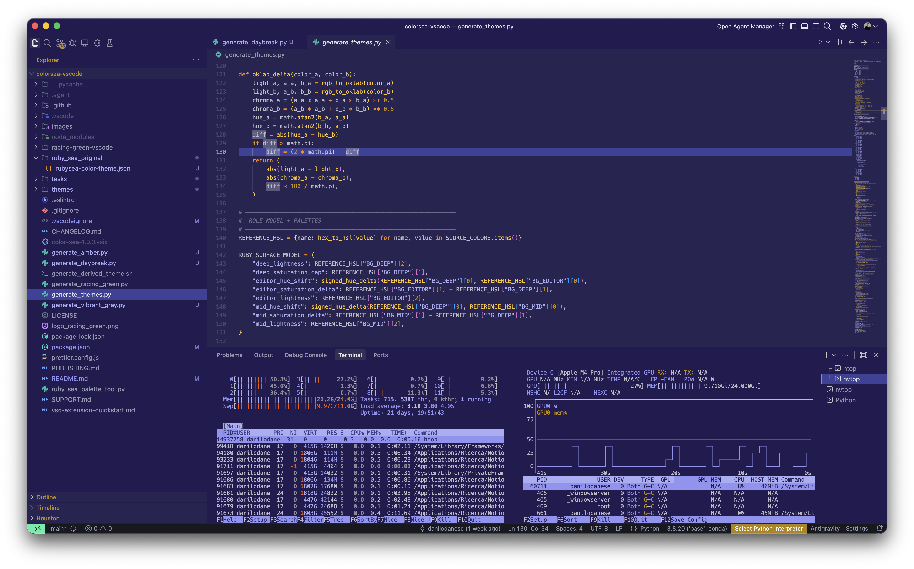 Colorful Daybreak Purple Theme demo
