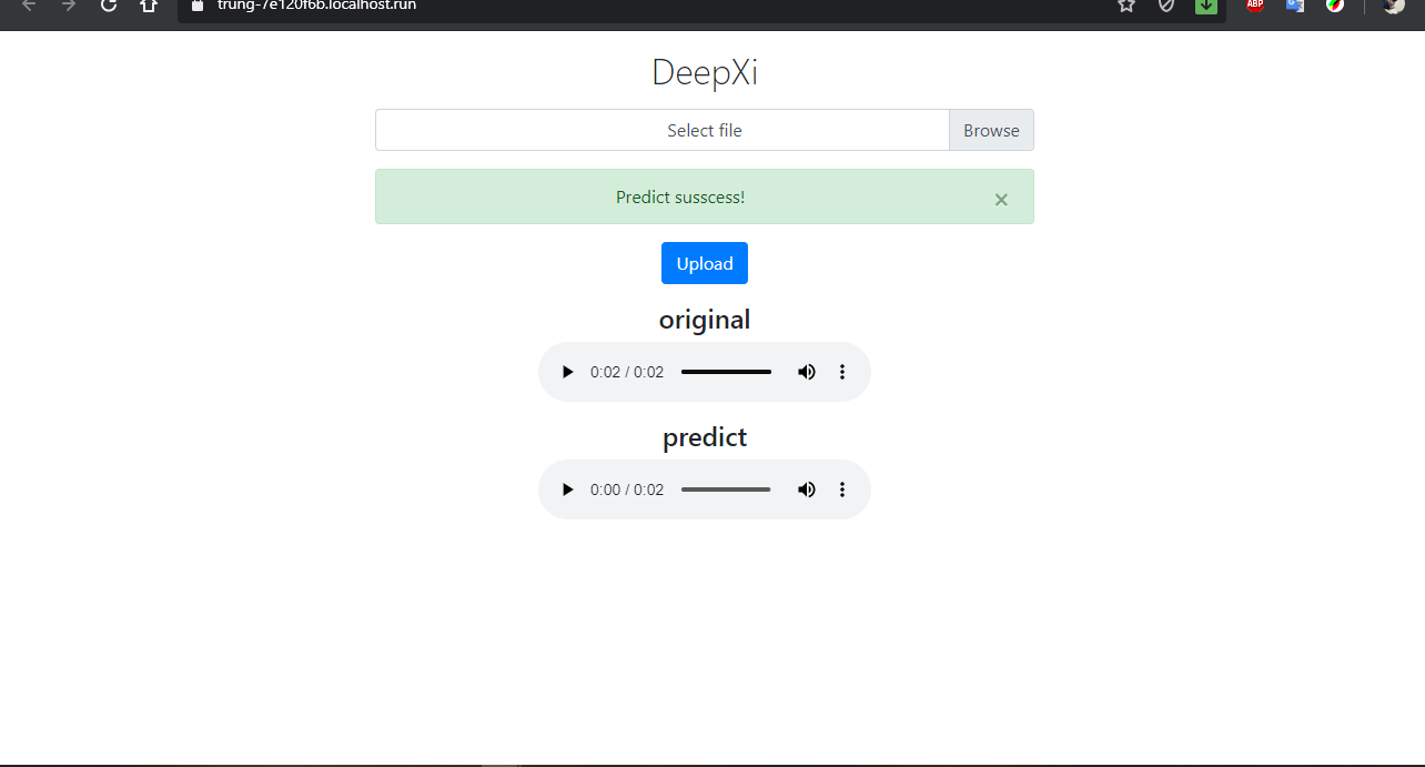 upload file to Flask server and get response