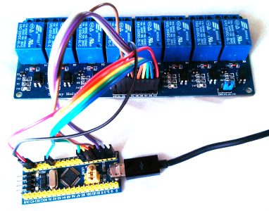 Assembled usb-relay device