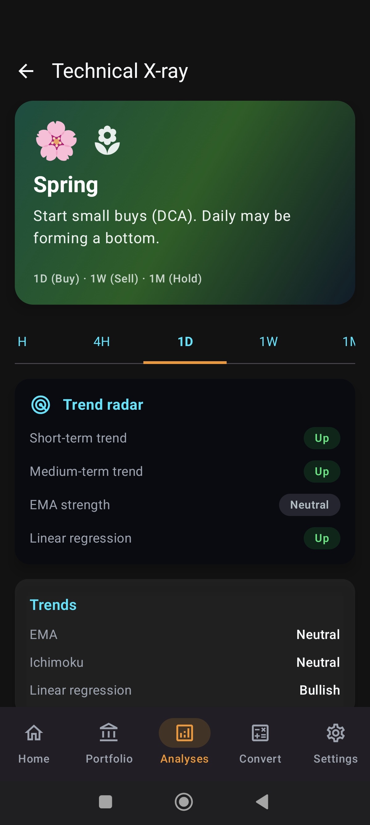HeySats Mercado Screen