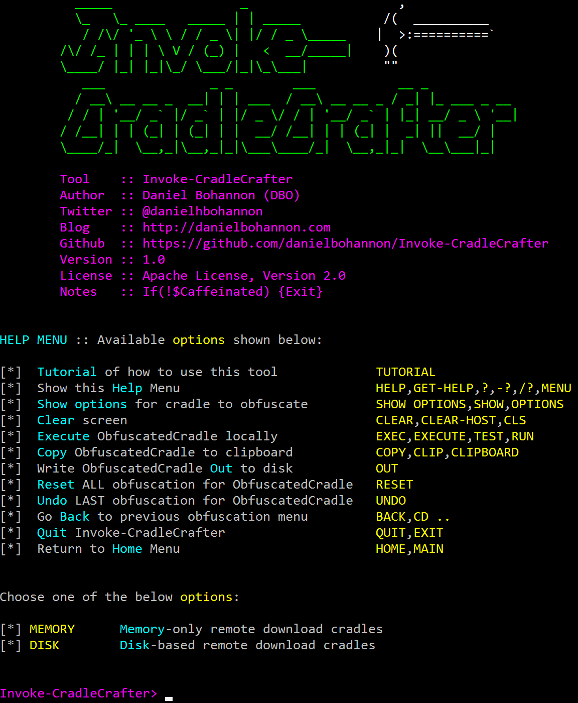 Invoke-CradleCrafter Screenshot