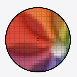 Image showing circle loupe shape option