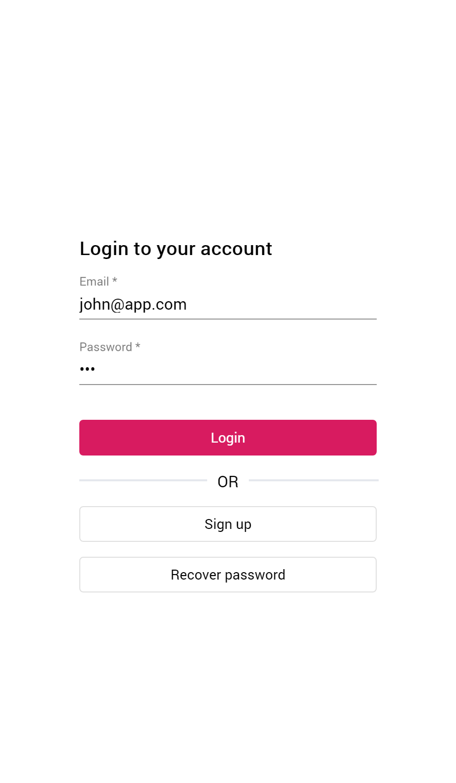 Login