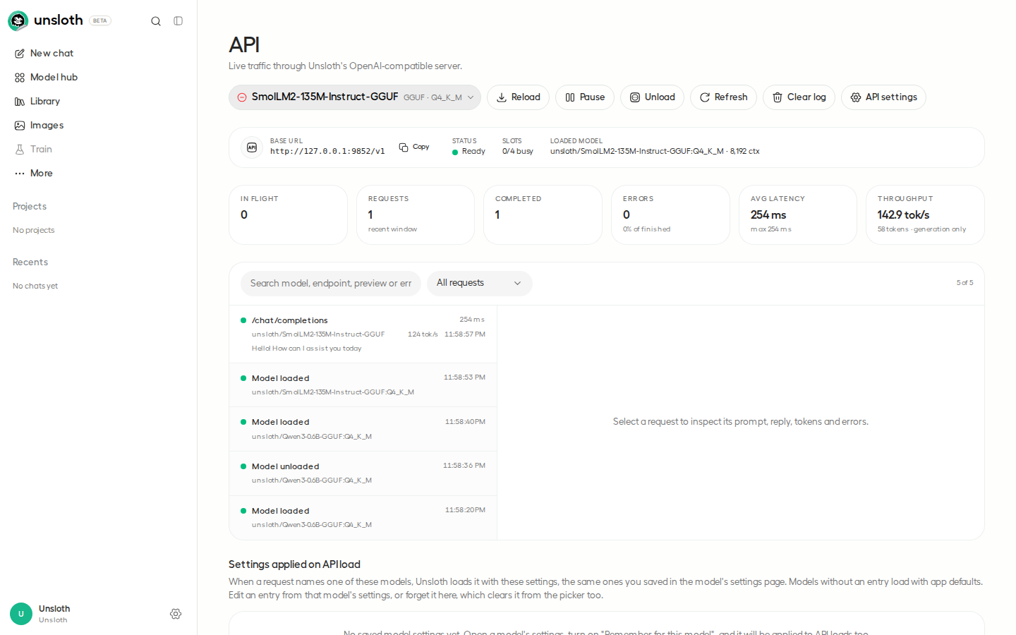 After an API auto-switch