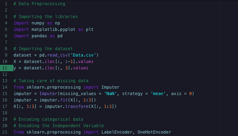 Screenshot of the syntax!