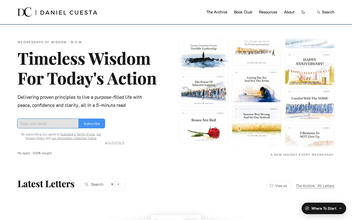 The Wednesdays Of Wisdom home page