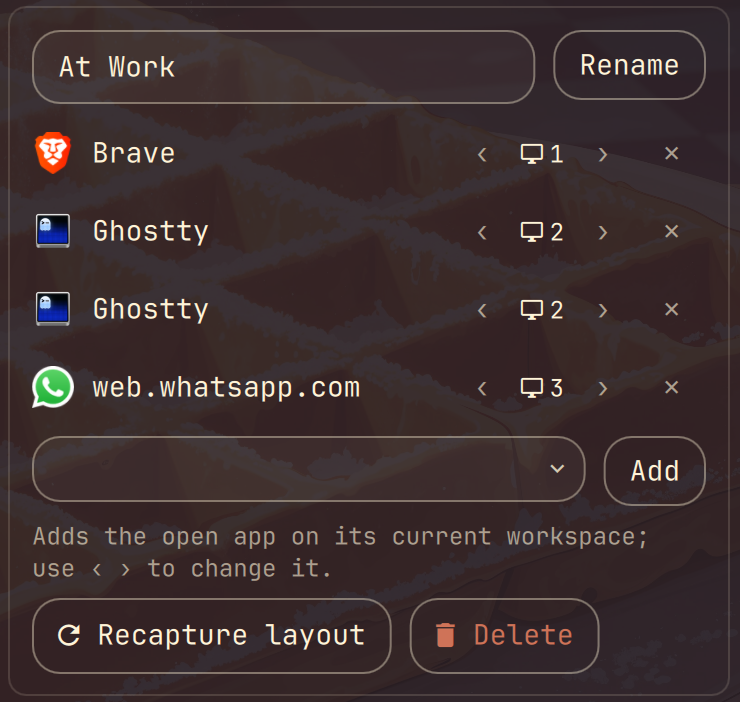 Profile editor