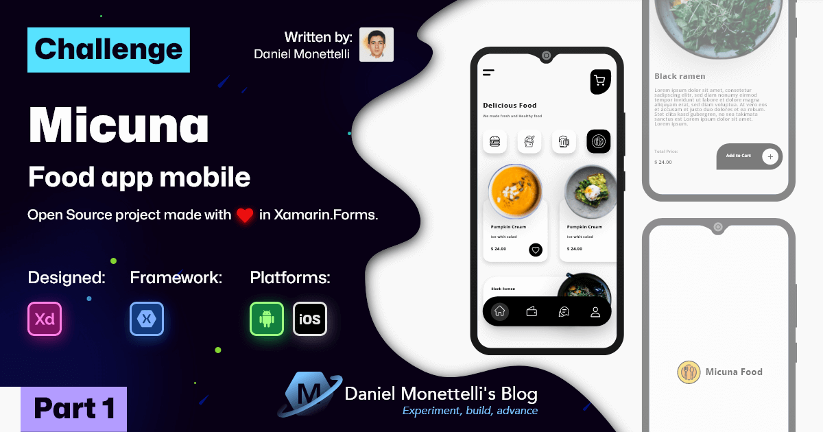 Xamarin.Forms UI/UX Challenges - Micuna Food - Part1