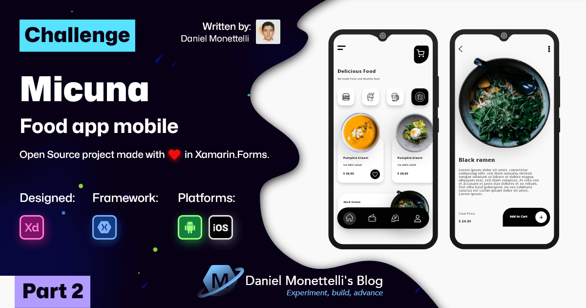 Xamarin.Forms UI/UX Challenges - Micuna Food - Part2