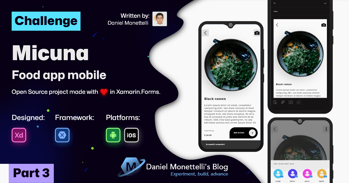 Xamarin.Forms UI/UX Challenges - Micuna Food - Part3