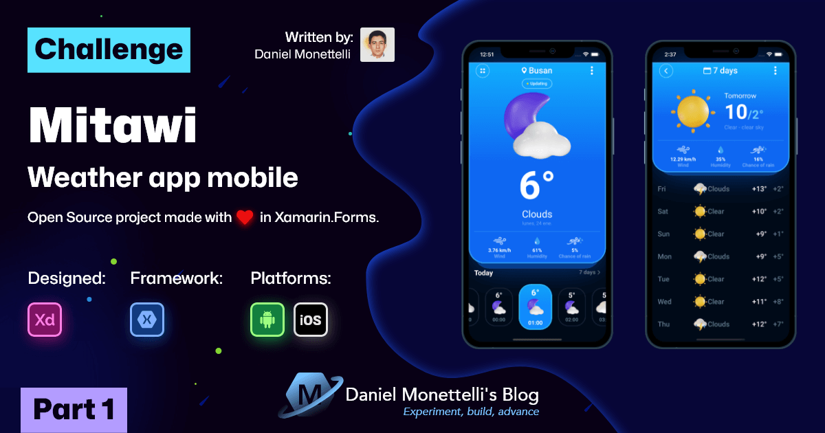 Xamarin.Forms UI/UX Challenges - Mitawi Weather