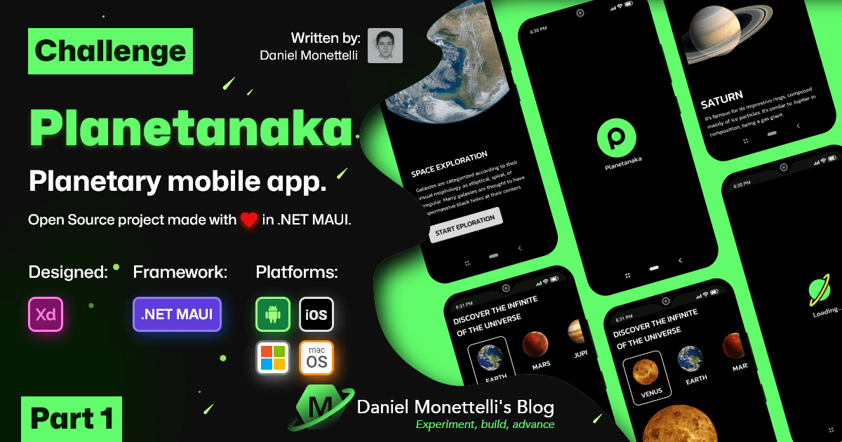 .NET MAUI UI/UX Challenge - Planetanaka - Part 1