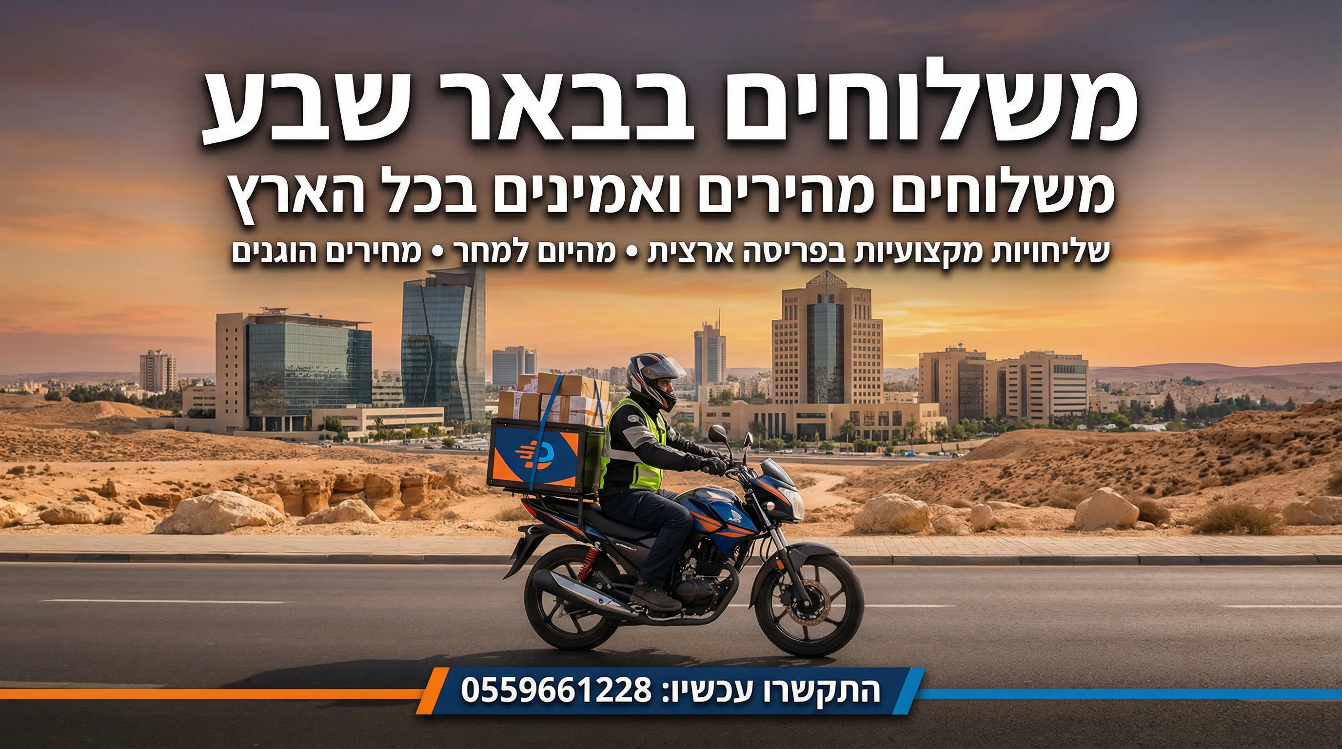 משלוחים בבאר שבע - שליחויות מהירות