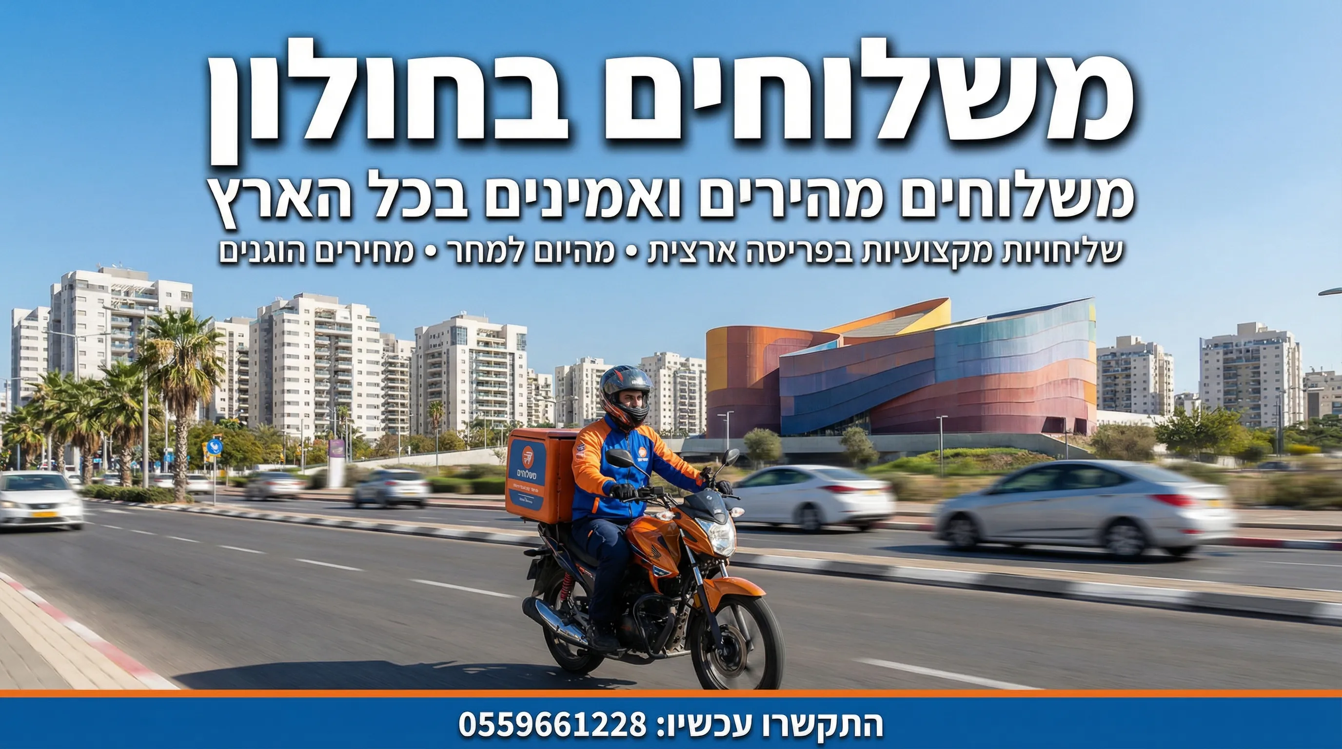 משלוחים בחולון - שליחויות מהירות