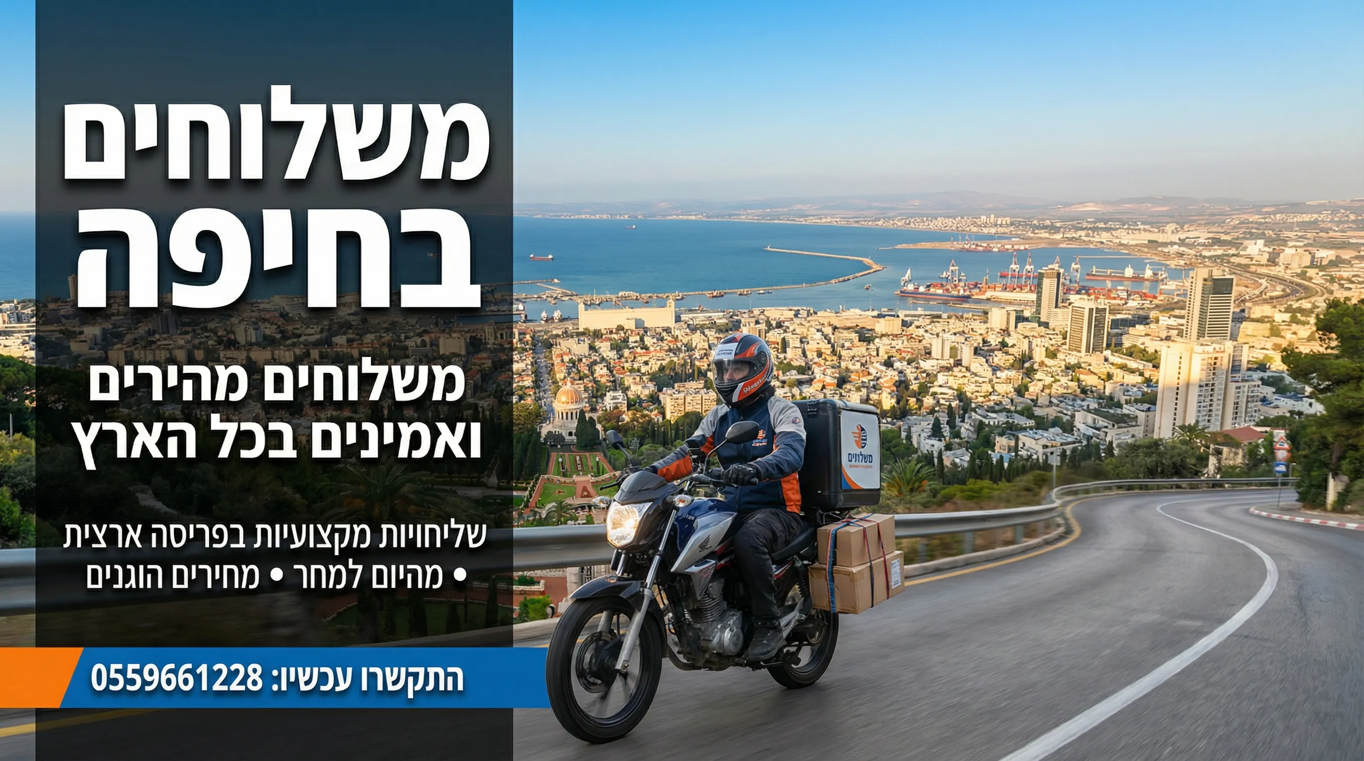 משלוחים בחיפה - שליחויות מהירות