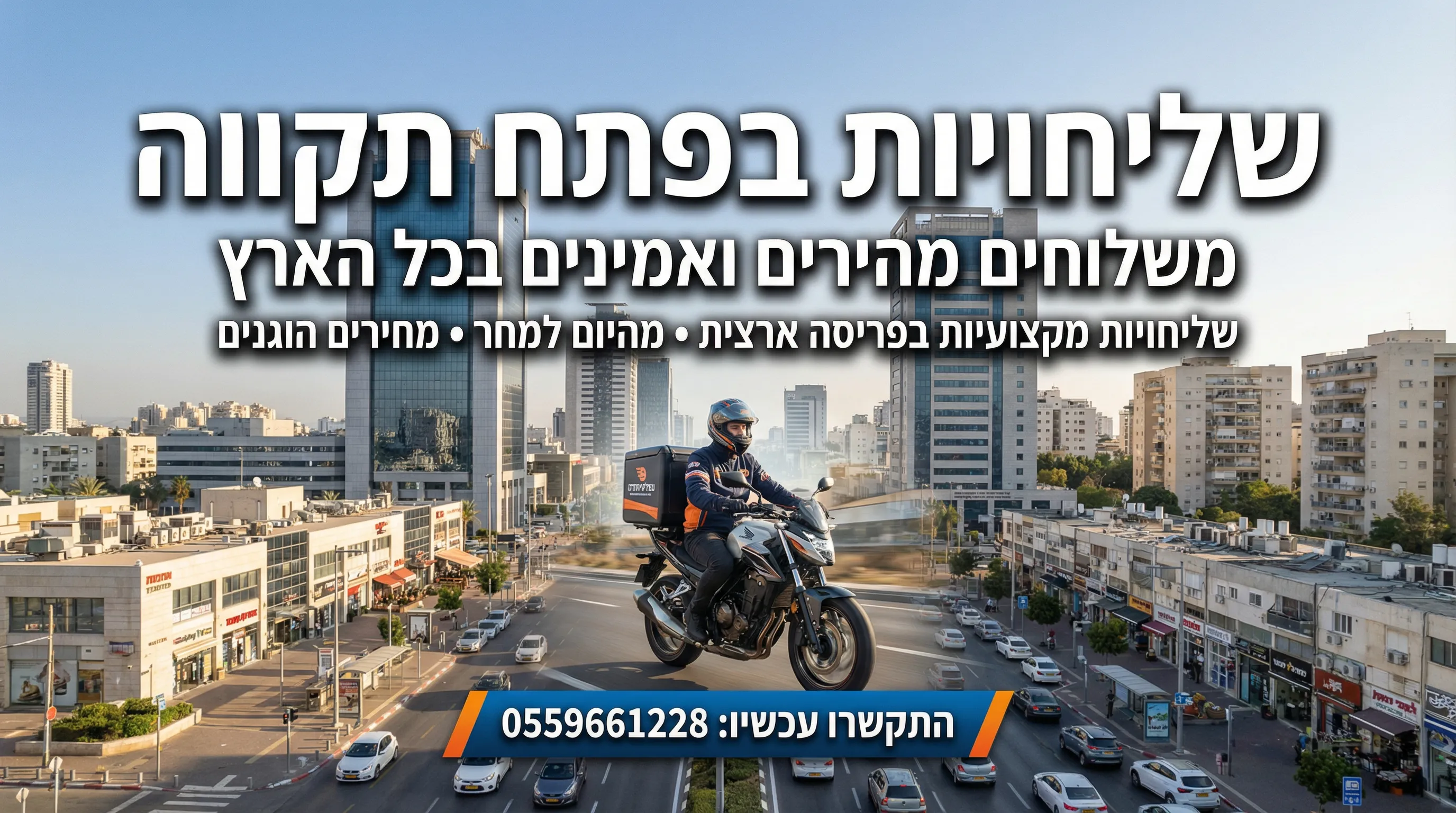 שליחויות בפתח תקווה - משלוחים מהירים ואמינים
