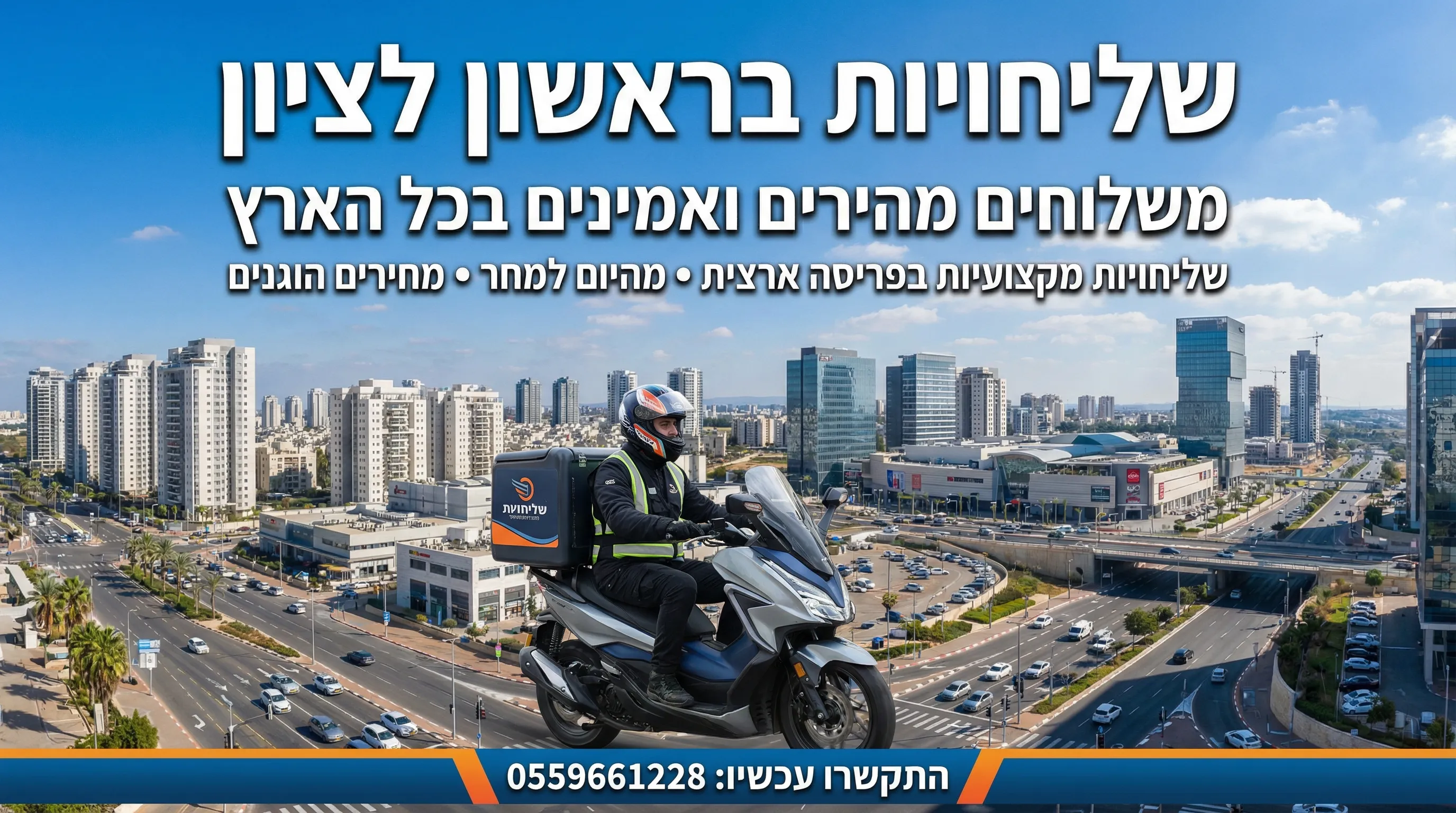 שליחויות בראשון לציון - משלוחים מהירים ואמינים