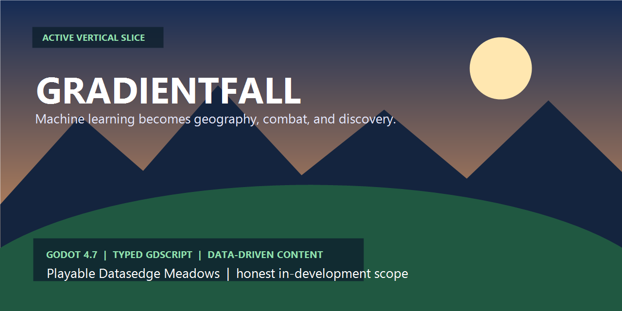 Gradientfall action-adventure and content-pipeline preview