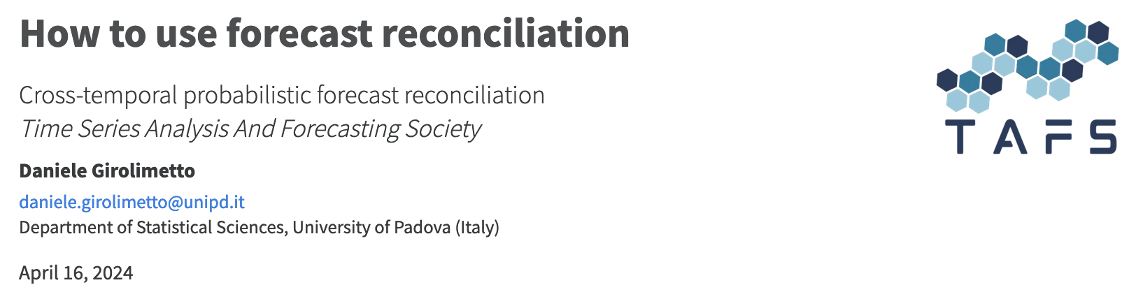 Cross-temporal probabilistic forecast reconciliation: How to use forecast reconciliation 