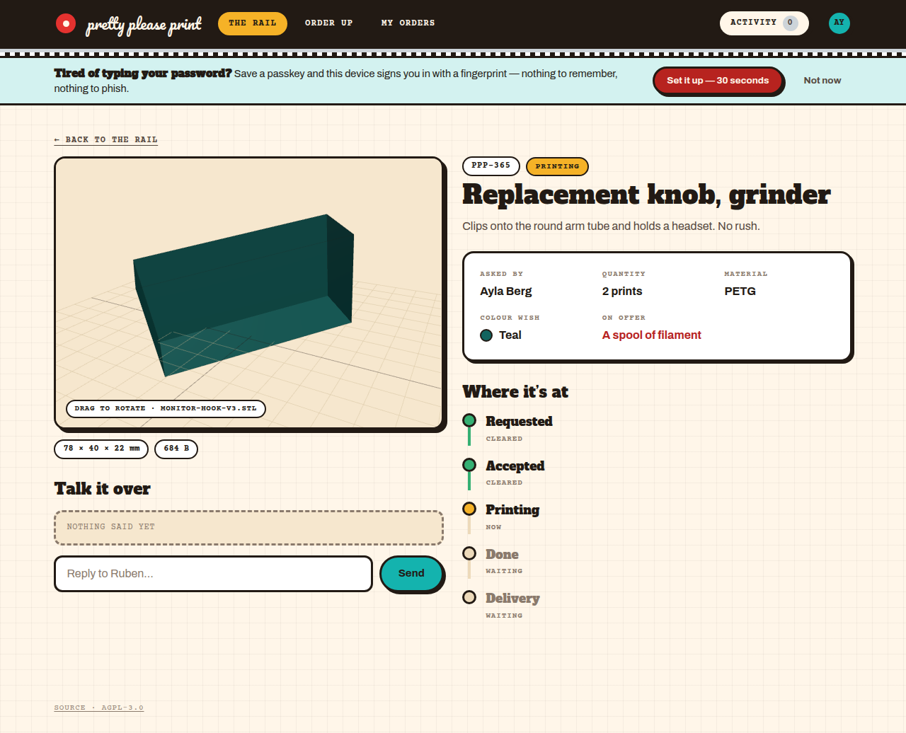 Story detail with the 3D viewer