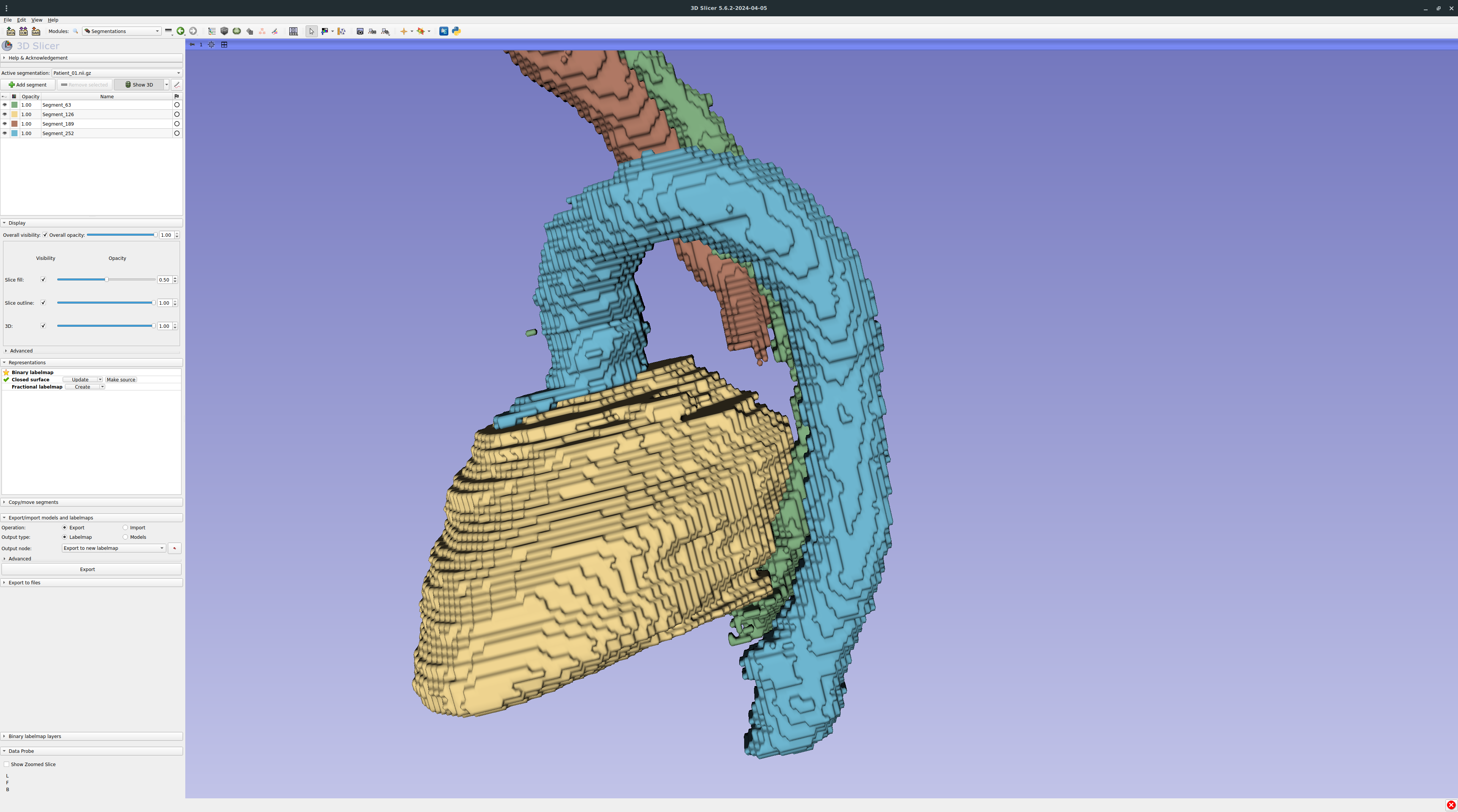 Viewing the prediction without smoothing