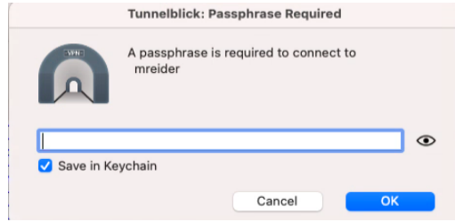 Tunnelblick Secret key