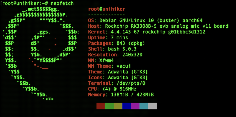 UNIHIKER neofetch output