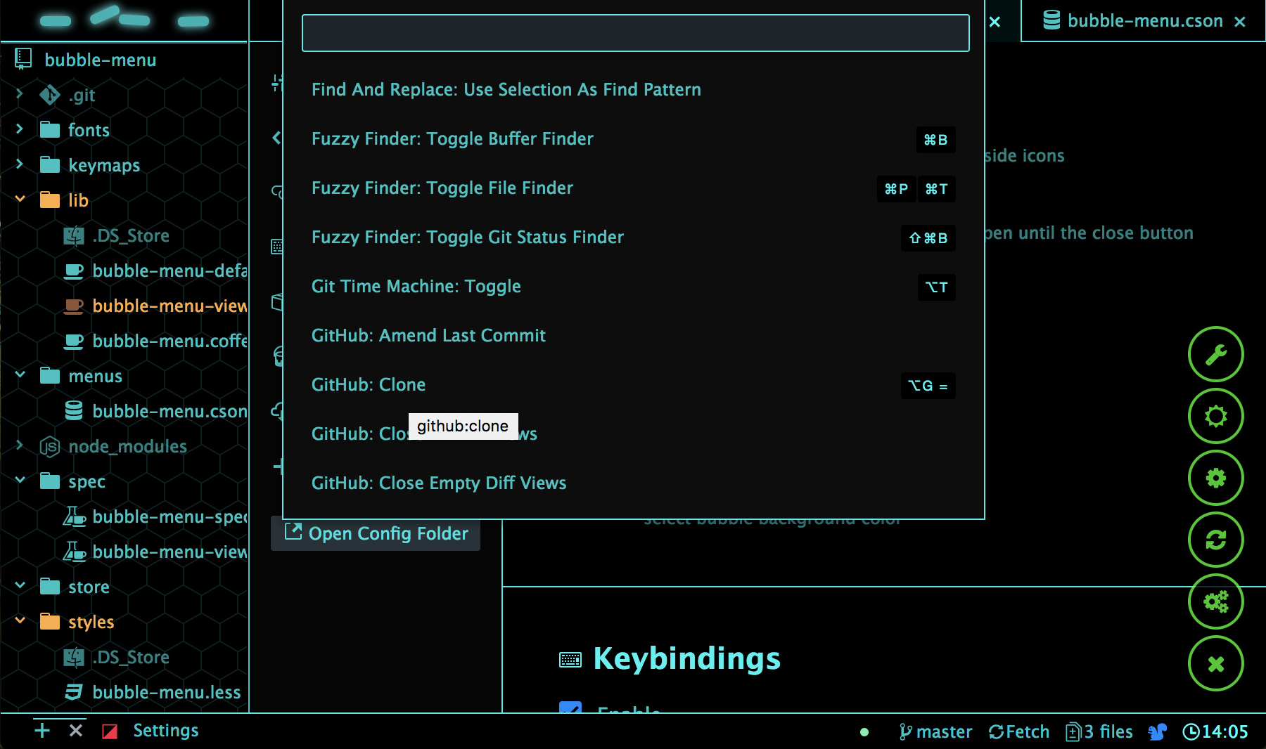 bubble-menu