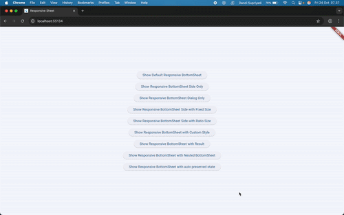 Responsive Sheet Example