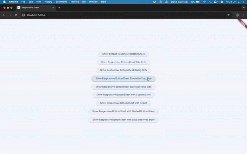 Responsive Sheet Example