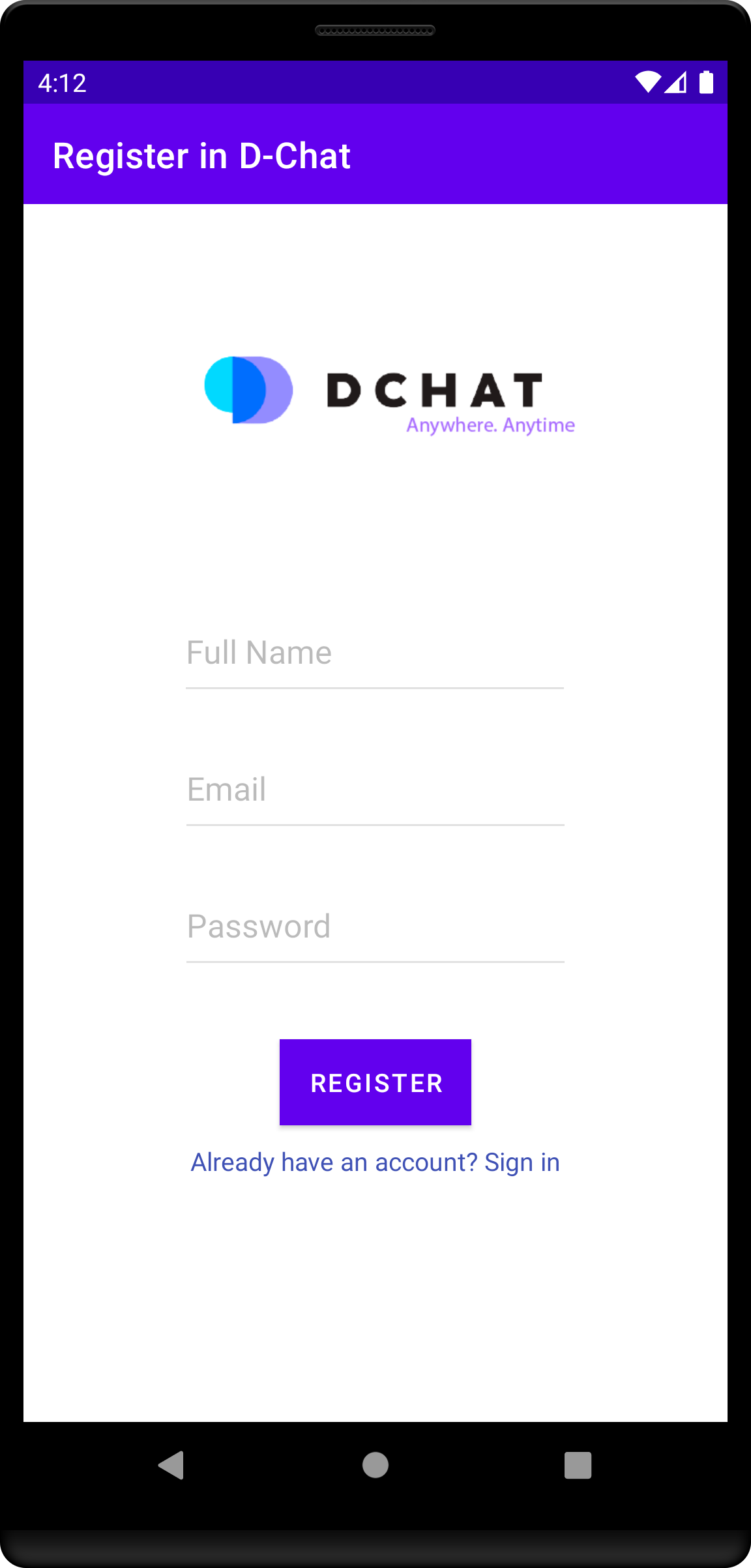 Register Page