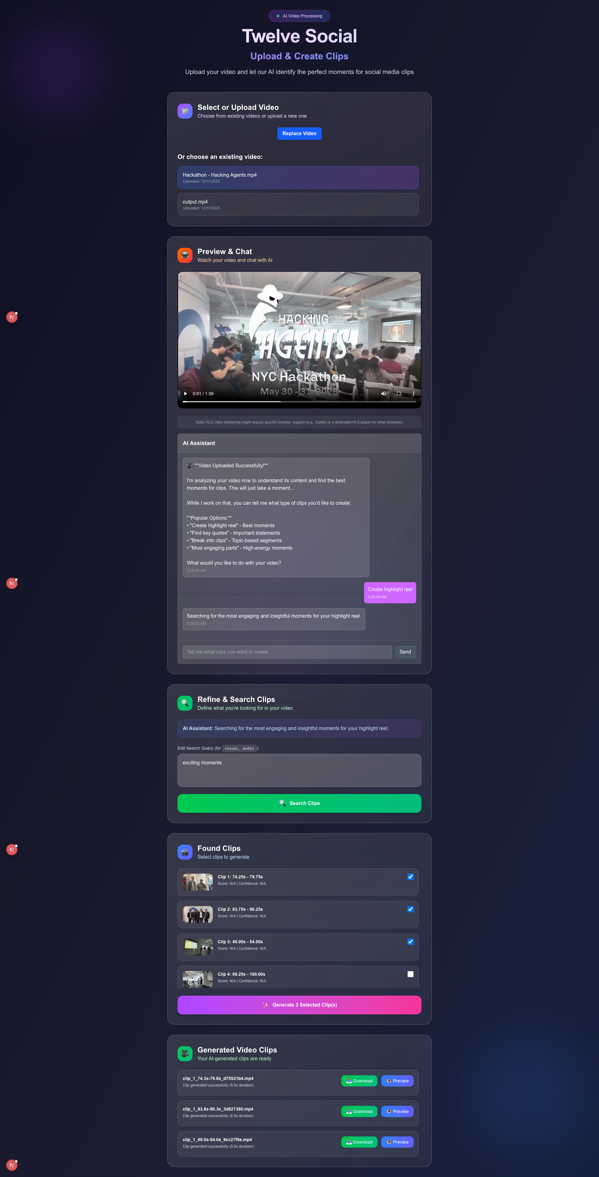 TwelveSocial App Demo