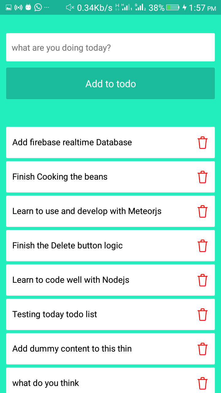 todo-list-item screen