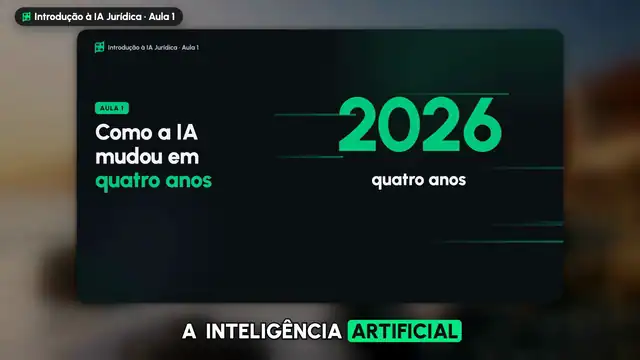 Aula animada: Introdução à IA Jurídica, aula 1