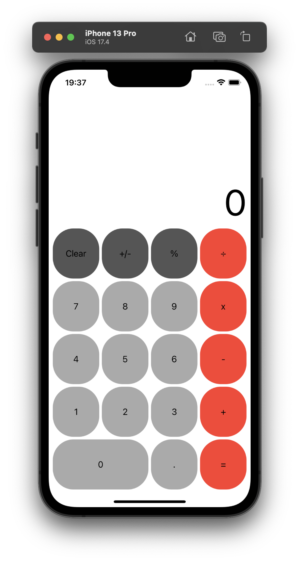 Calculator App Screenshot