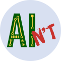 AIn’t: made from 100% natural brains; badge CC0 by Bethan Tovey-Walsh via https://linguacelta.com/aint/ AIn’t badge: made from 100% natural brains; CC0 by Bethan Tovey-Walsh via https://linguacelta.com/aint/